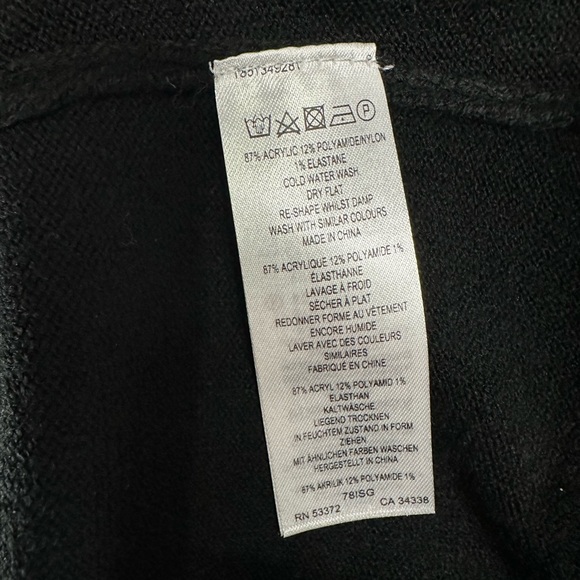 FRENCH CONNECTION / Black Turtleneck / Small - Picture 6 of 6